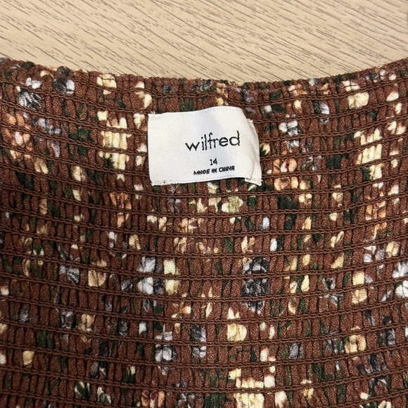 Aritzia Wilfred bellow midi floral dress in size 14 - Picture 7 of 7